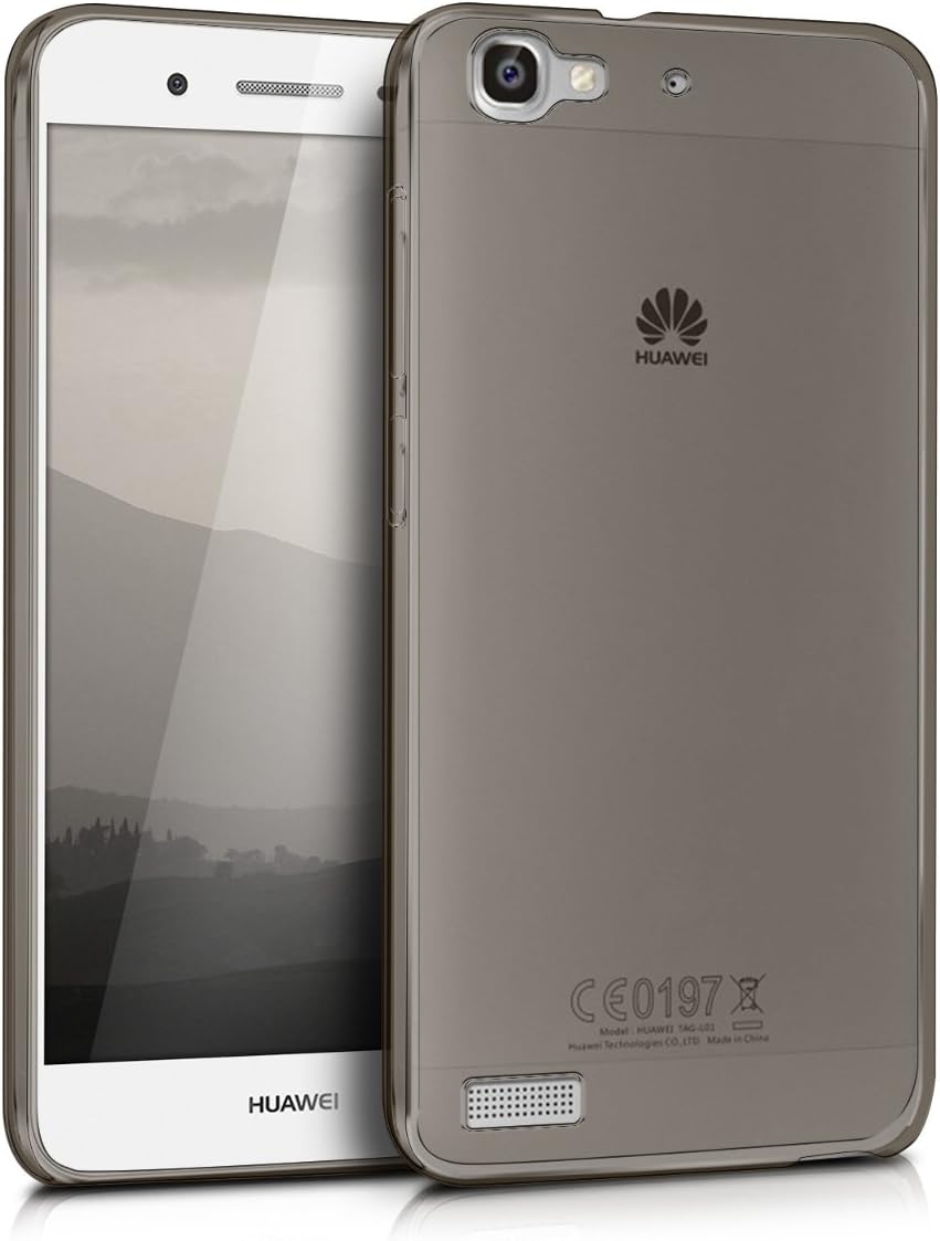 kwmobile Crystal Case for Huawei GR3 / P8 Lite Smart - Soft Flexible TPU Silicone Protective Cover - Black