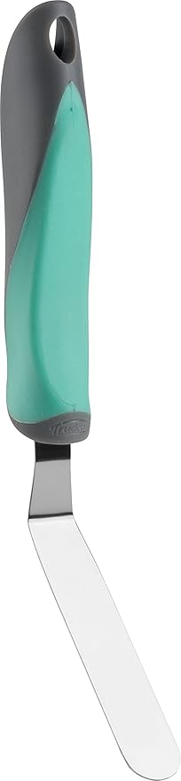 Trudeau Small Stainless Steel Icing Spreader, Grey/Green