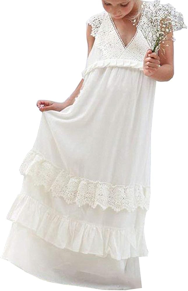 white bohemian dress amazon