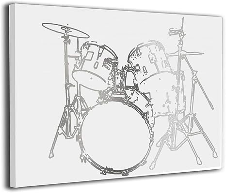 Amazon Co Jp Hxh Artframe ドラム 絵 絵画 アート パネル インテリア 壁掛け ポスター キャンバス フレーム セット Art 雑貨 飾り グッズ 完成品 プレゼント アニメ 動画 可愛い オシャレ 風景 モダン 現代 ホーム キッチン