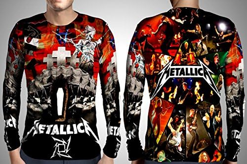 MAZESCAPE METALLICA: Thrash Metal Albums Custom Fullprint Sublimation Tshirt