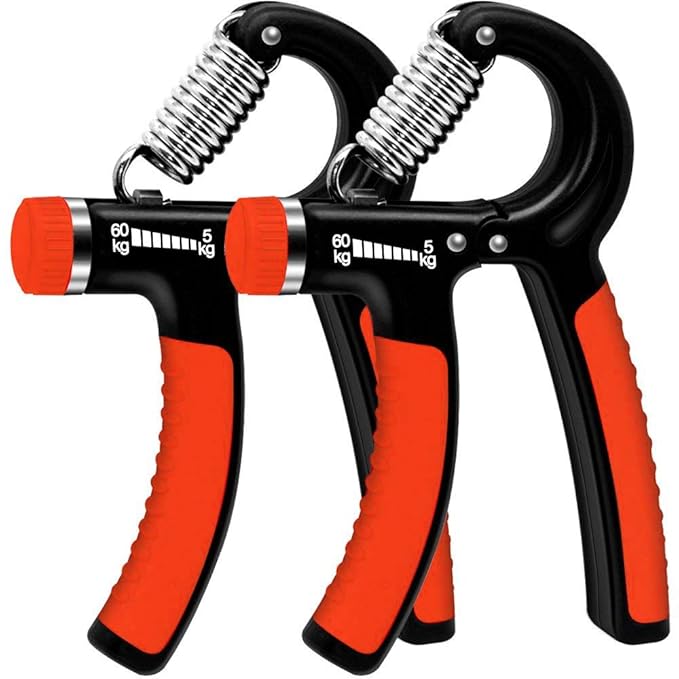 WeyTy 2er-Set Handtrainer, Hand Trainingsgerät Einstellbarer Widerstandsbereich 5-60kg Unterarm Krafttraining Schwer Handgele
