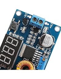 DROK DC DC Buck Convertidor Regulador 4 38 V a 1.25 36 V 5 V 12 V Fuente de alimentación Módulo 5 A, visualización LED voltímetro