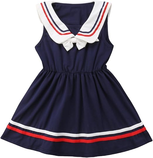 シシり Sisily夏 子供服 ベビー 女の子 ワンピース ドレス ノースリーブ ネイビー 通園 通学 可愛い 80 ワンピース チュニック 通販 Amazon