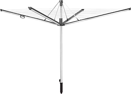 Leifheit Sechoir Parapluie Linomatic 600 Plus Anthracite Etendoir A Linge 60 M Sechoir A Linge Avec Retractation Automatique Des Fils Hauteur Ajustable Amazon Fr Cuisine Maison