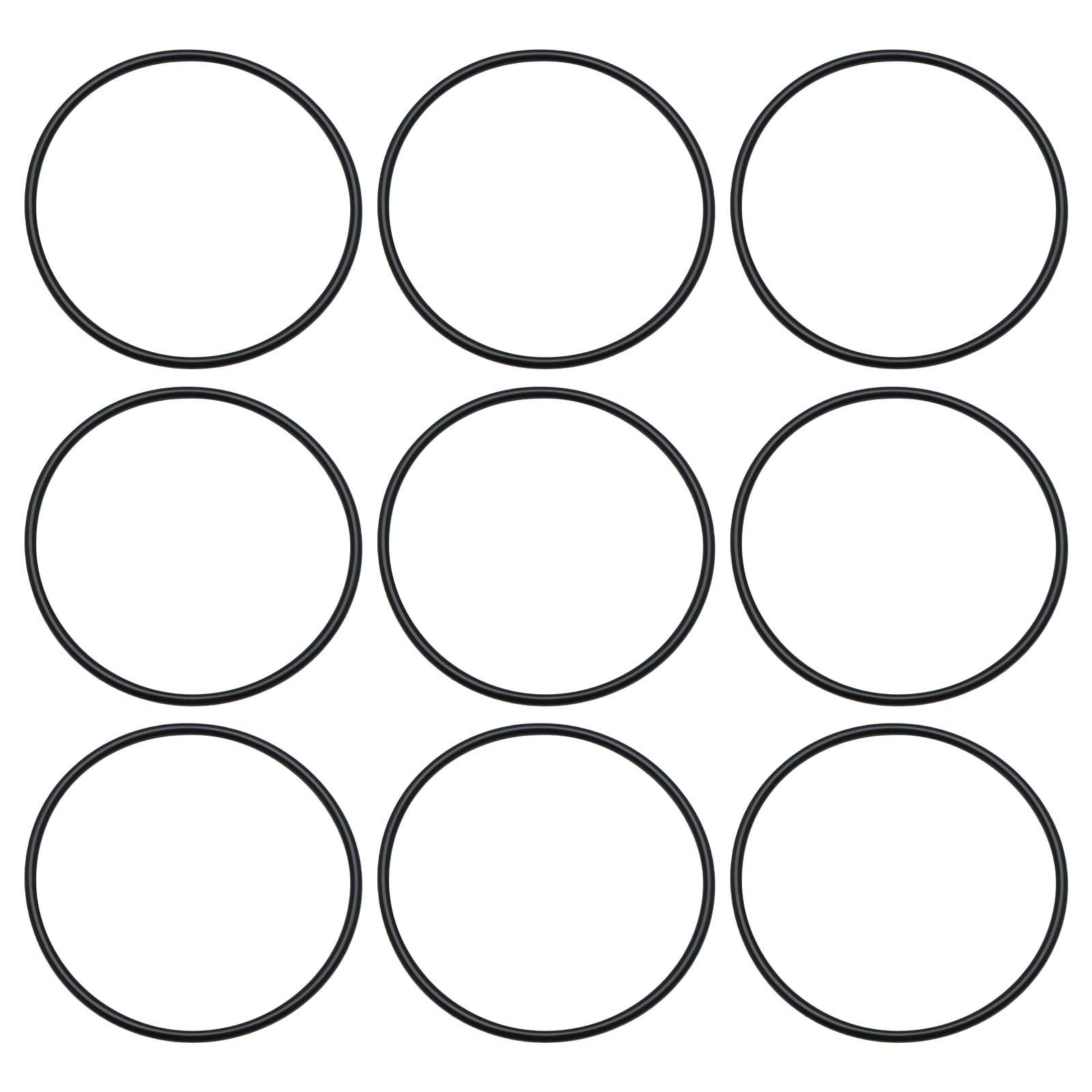 ECSiNG 30Pcs Nitrile Rubber O-Rings Metric Sealing Gasket Rubber Washer Gasket for Faucet Pipe Automotive Machine Plumbin Hose Repair 80x76x3mm Black