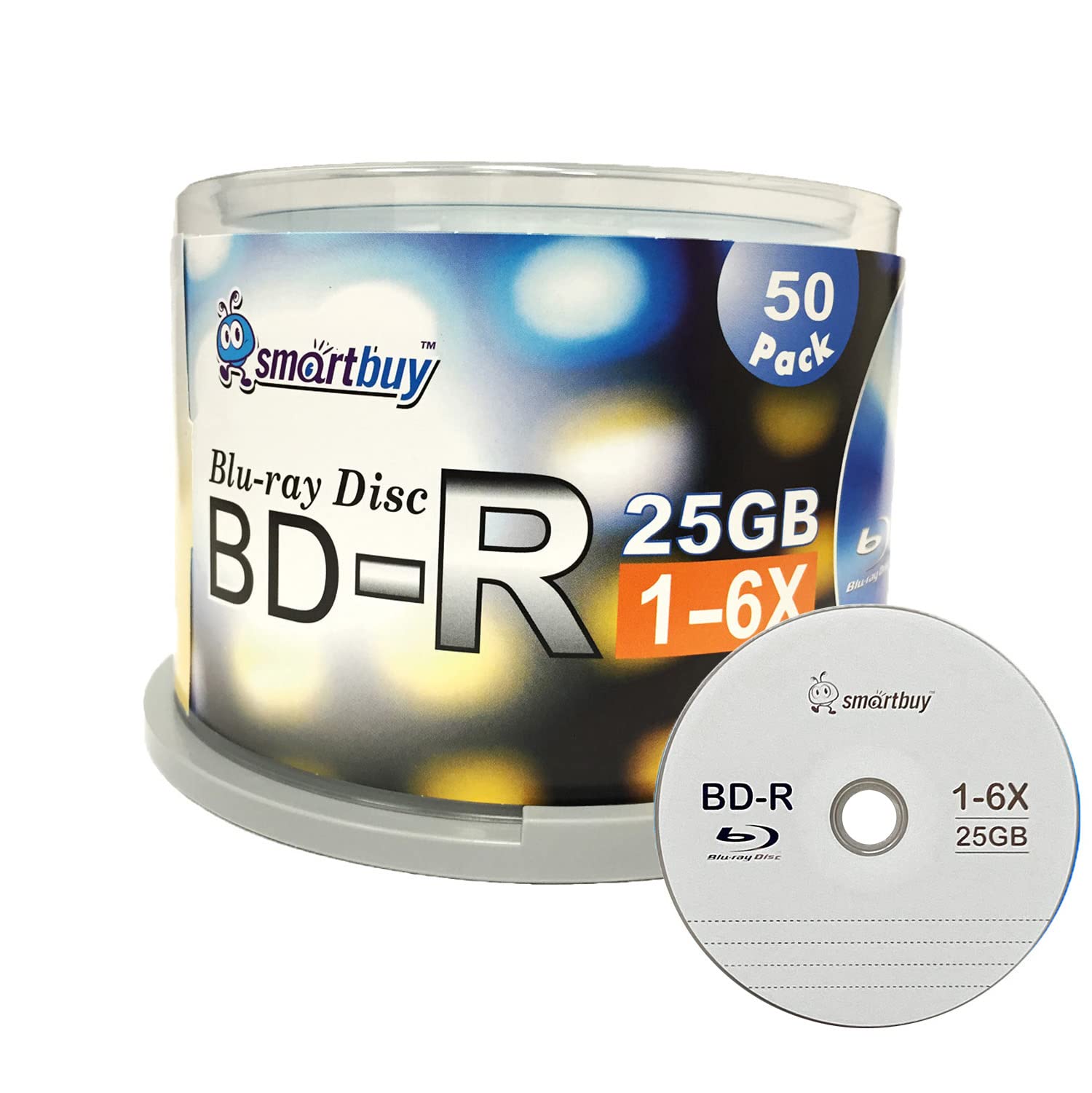 Mua Smartbuy 50 Pack Bd-r 25gb 6X Blu-ray Single Layer Recordable Disc ...