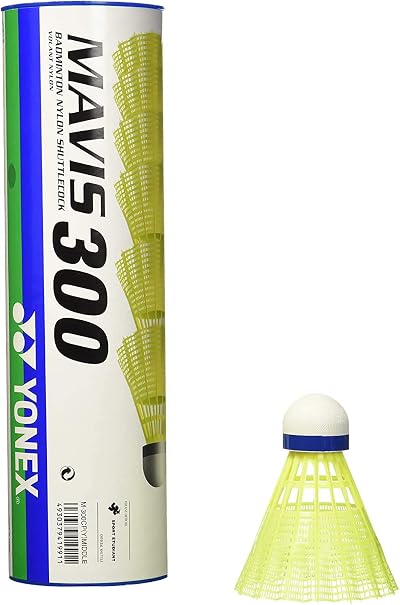 Yonex Mavis 300 Badminton Shuttlecocks Yellow Medium Speed Pack of 3 Tubes