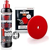 menzerna Deep Scratch Remover Kit I Car polishing Set with Menzerna Heavy Cut 1000 (16oz) and 6 Inch Polishing Pad I Deep Scratch Remover Kit for All Types of Vehicles