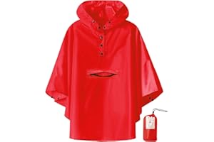 SaphiRose Lightweight Kids Rain Poncho Jacket Waterproof Outwear Rain Coat