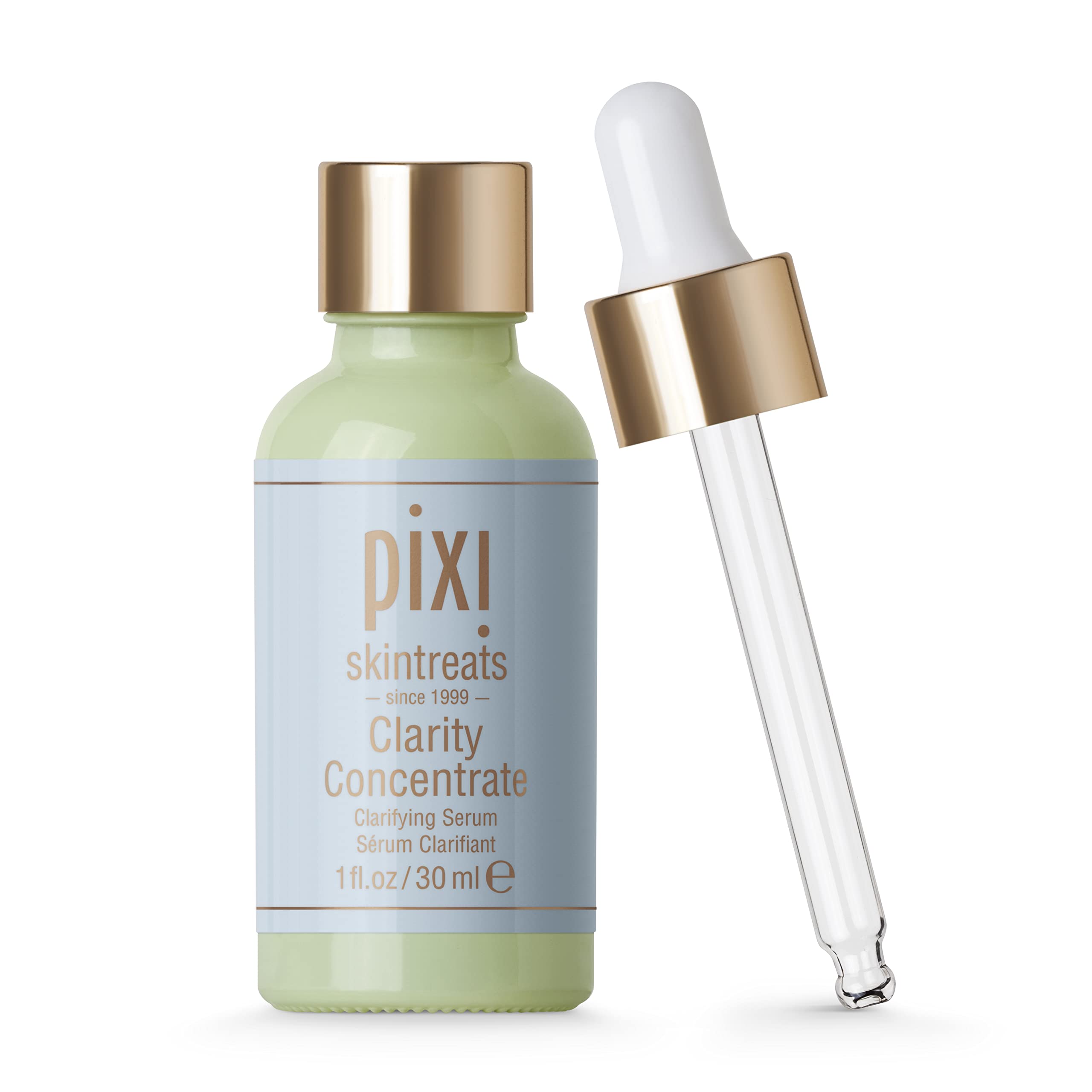 Pixi Beauty Clarity Concentrate | Water-Based Serum | Clarifies, Exfoliates, & Hydrates | Reduces Spots & Breakouts | 30 ml / 1.01 fl oz