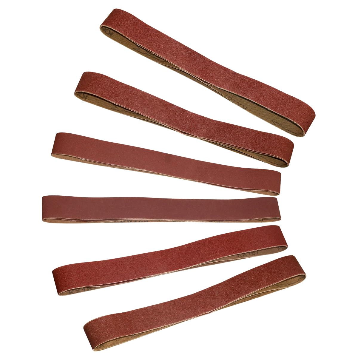 1-1/2 x 30 sanding belt, Aluminum Oxide Sandpaper, 2 Each of 40 80 120 150 240 400 Grits, 12 Pack