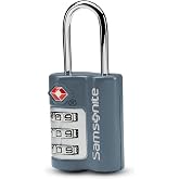 Samsonite 3-Dial Combination Lock, TSA Approved Travel Lock, State Blue