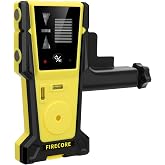 Firecore Laser Receiver for Green Laser Level, Two-Sided LCD Displays to Detect Green Beams Digital Laser Detector Used with Pulsing Line Lasers Up to 197ft Working Range, Rod Clamp Included - FD30