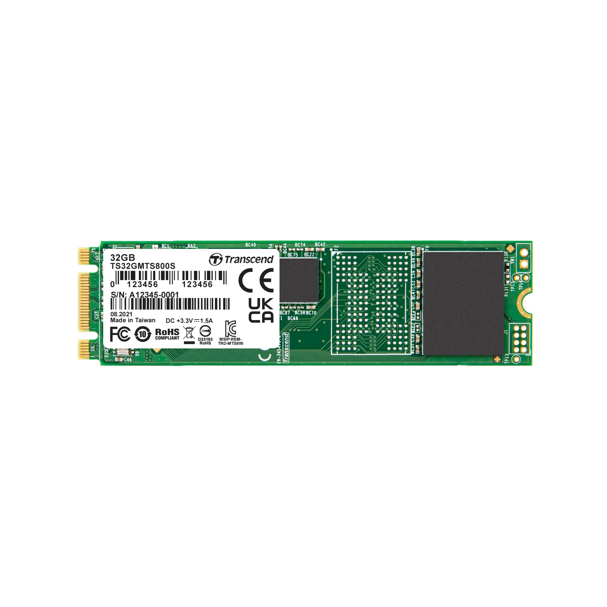 Transcend 32 GB M.2 SATA III SSD Type 2280 MLC
