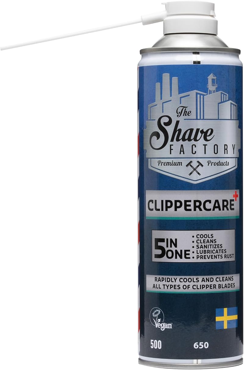 The Shave Factory Clippercare+ Spray 5-in-1 Clipper Maintenance 500ml