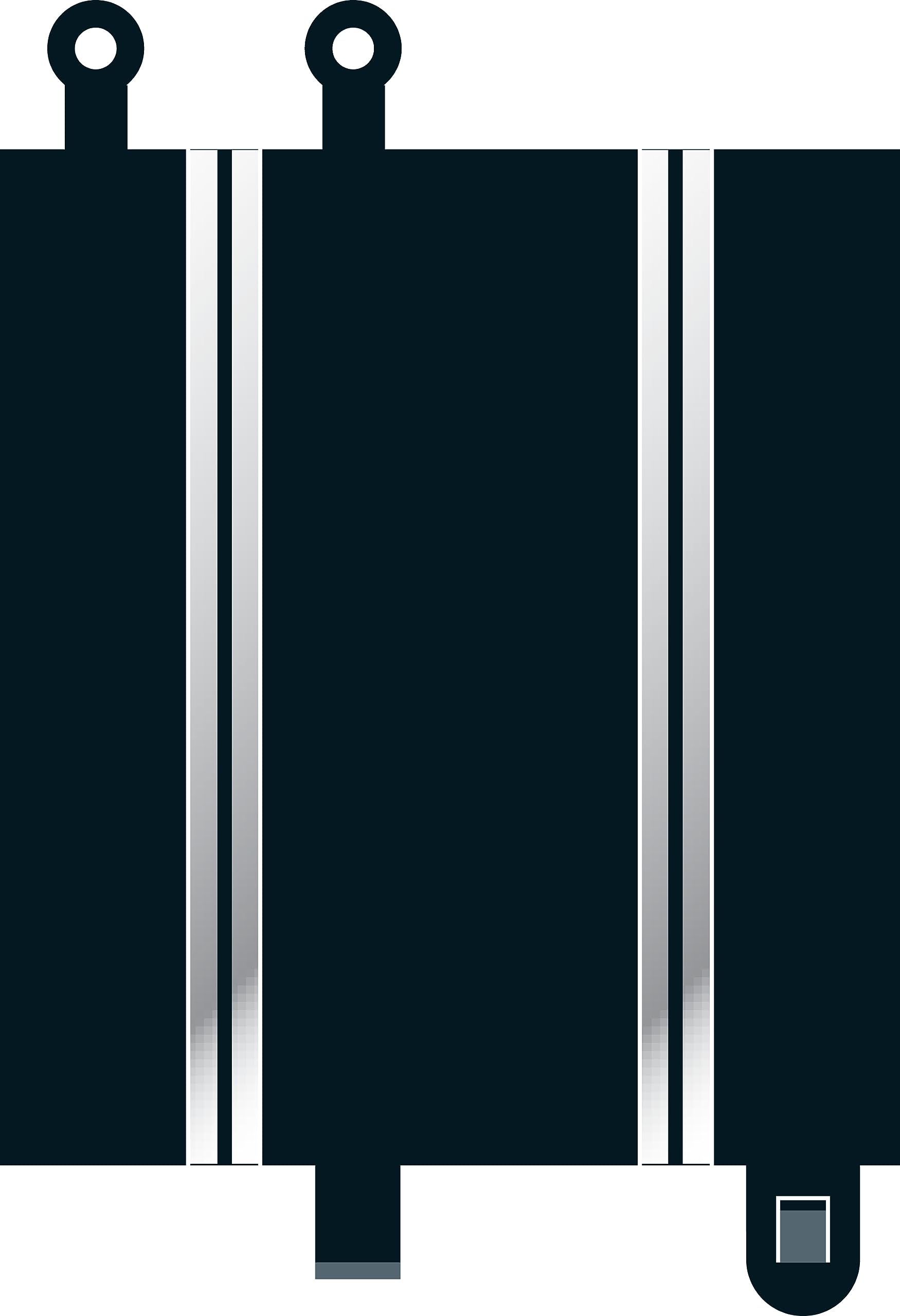 Converter Straight 175 millimetre x2 1:32 Scale Accessory, Gray