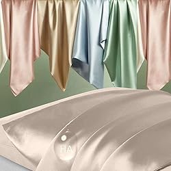 Silk Pillowcase 2 Pack, Natural Mulberry Silk