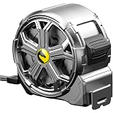 25ft Stainless Steel Tape Measure, Waterproof & Rustproof for Construction | Waterproof Tape Measure with Hollow Design and Laser Engraving Blade for Carpenters, Builders & DIY Projects(25')