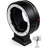 Lens Mount Adapter EF-EOS R for Canon, EF to RF Adapter | EF/EF-S Lens to RF Mount Camera, Compatible with Canon EOS R RP R3 R5 R6 R6II, R7, R8, R10, R50, R100 Cameras, Black