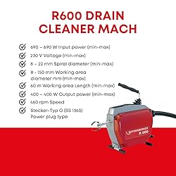 Rothenberger R600 Drain Cleaning Machine with Guide