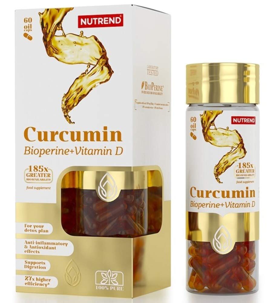 Nutrend Curcumin + Bioperine + Vitamin D, 60 caps