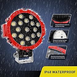 Nilight Led Pods 2PCS 7 Inch 51w 5100LM Led Light