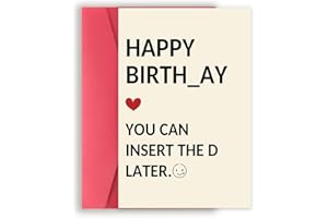 Funny Birthday Gifts for Men Him, Humorous Bady Greeting Card for Husband Boyfriend, Adult Men Gifts for Birthday