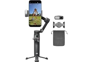DJI Osmo Mobile 8 Advanced Tracking Combo Gimbal Stabilizer for Phone, AI Native Tracking with Audio & Lighting, 360° Pan Rot