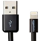AmazonBasics Lightning to USB A Cable - Apple MFi Certified - Black - 6 Feet/1.8 Meters