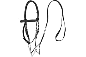 AQINGR Horse Bridle Bridle Rein Harness Adjustable Horse Bridle Headstall Equestrian Reins