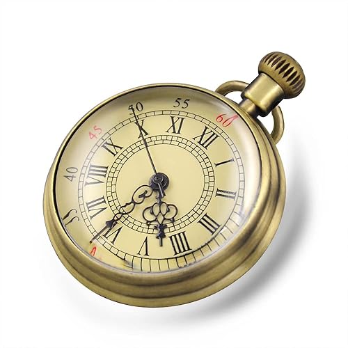 Fogitbok Vintage Pocket Watches for Men with Chains, Analog