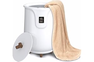 Havato Towel Warmer Bucket, 20L Hot Towel Warmers for Bathroom with Adjustable Temperature, LCD Display, Auto Shut Off, 3 Heating Modes Hot Towel Warmer with Fragrance Disc, for Gift