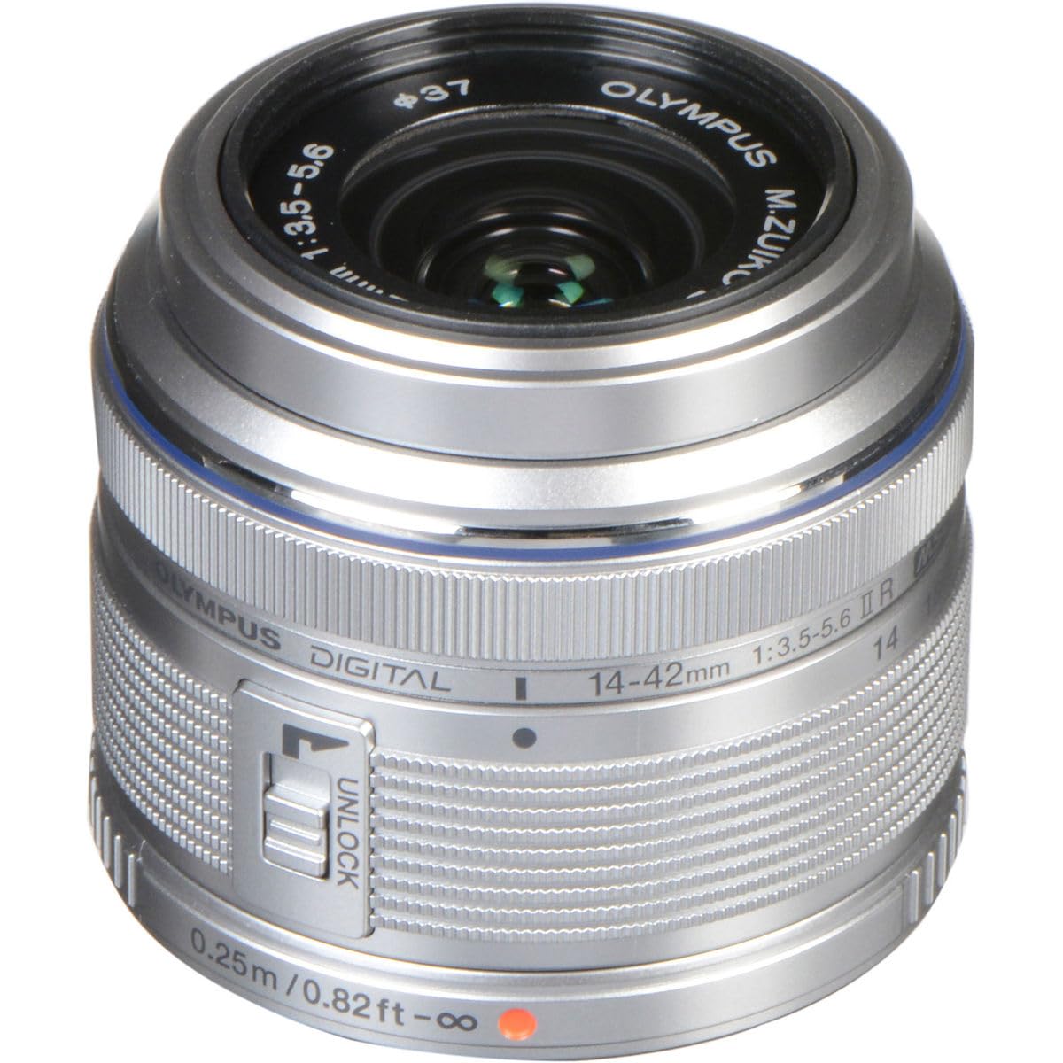 OM SYSTEM Olympus M.Zuiko Digital 14-42mm F3.5-5.6 IIR Plata para cámara con sistema Micro Four Thirds, lente compacta con zoom 3X