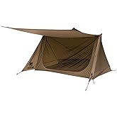 OneTigris Backwoods Bungalow Ultralight Bushcraft Shelter 2.0, Backpacking Tent with Canopy 2 Person Waterproof Ripstop