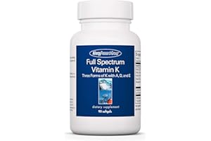 Allergy Research Group Full Spectrum Vitamin K - Vitamin K1 and K2 Supplement, Vitamin K Complex, MK-4, MK-7, Vitamin D3, Vitamin A - 90 Count