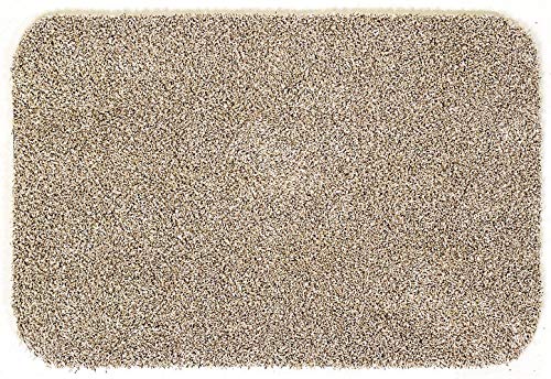 Turtle Mat Fawn-Fleck Runner with LATEX Backing for hard floors 75x150cm- highly absorbent indoor barrier mat