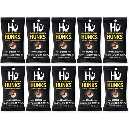 Hu Hunks Vegan Chocolate Covered Cashews with Vanilla Bean oz