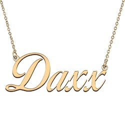 HUAN XUN Customized Custom Simple Any Name Necklace