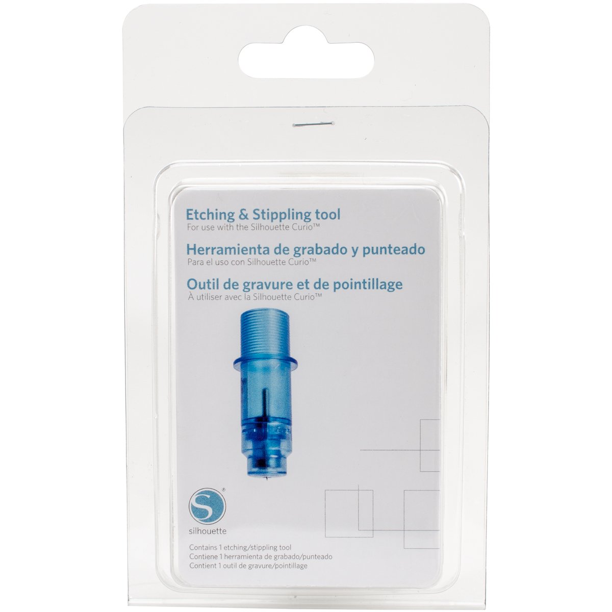 Silhouette Stippling Tool, Blue, 115mm x 85mm x 20mm