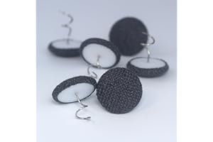 MIOULE Upholstery Tacks Twist Pins for slipcovers，Headliner Pins - Bed Skirt Pins Or Holders - Pins to Hold Bedskirt in Place for Furniture Pins (12PCS Dark Grey)