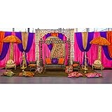 CSFOTO 20x10ft Diwali Backdrop Traditional Indian