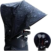 Golf Bag Rain Cover &ndash; Lightweight 250g Waterproof &amp; UV-Resistant Hood with Flexible Frame, Fits Stand &amp; Cart Bags, No-Zip Quick-On Design &ndash; 1680D Oxford
