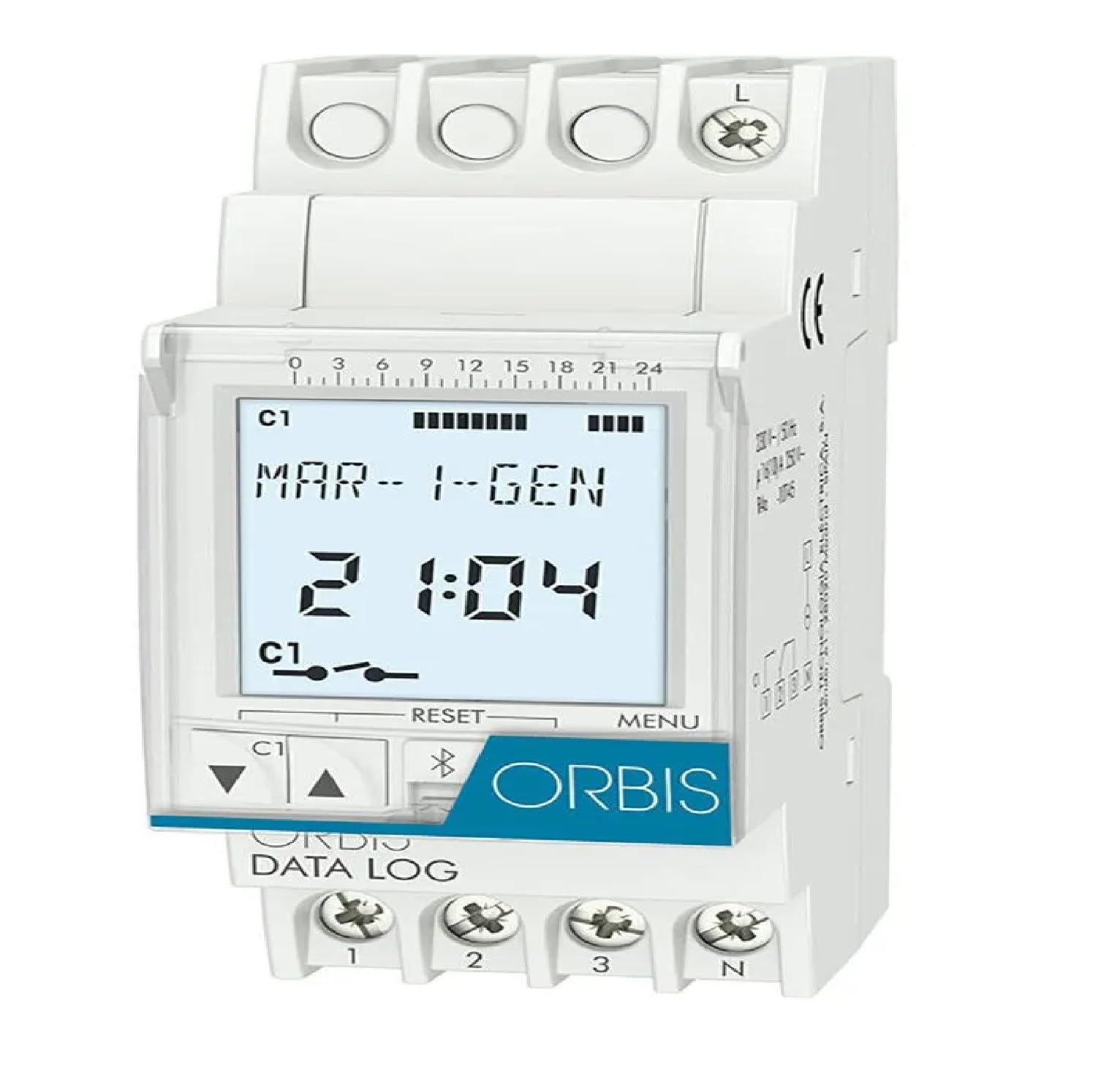 Orbis Data Log OB174012 - Digital Distributor Time Switch, 230 V