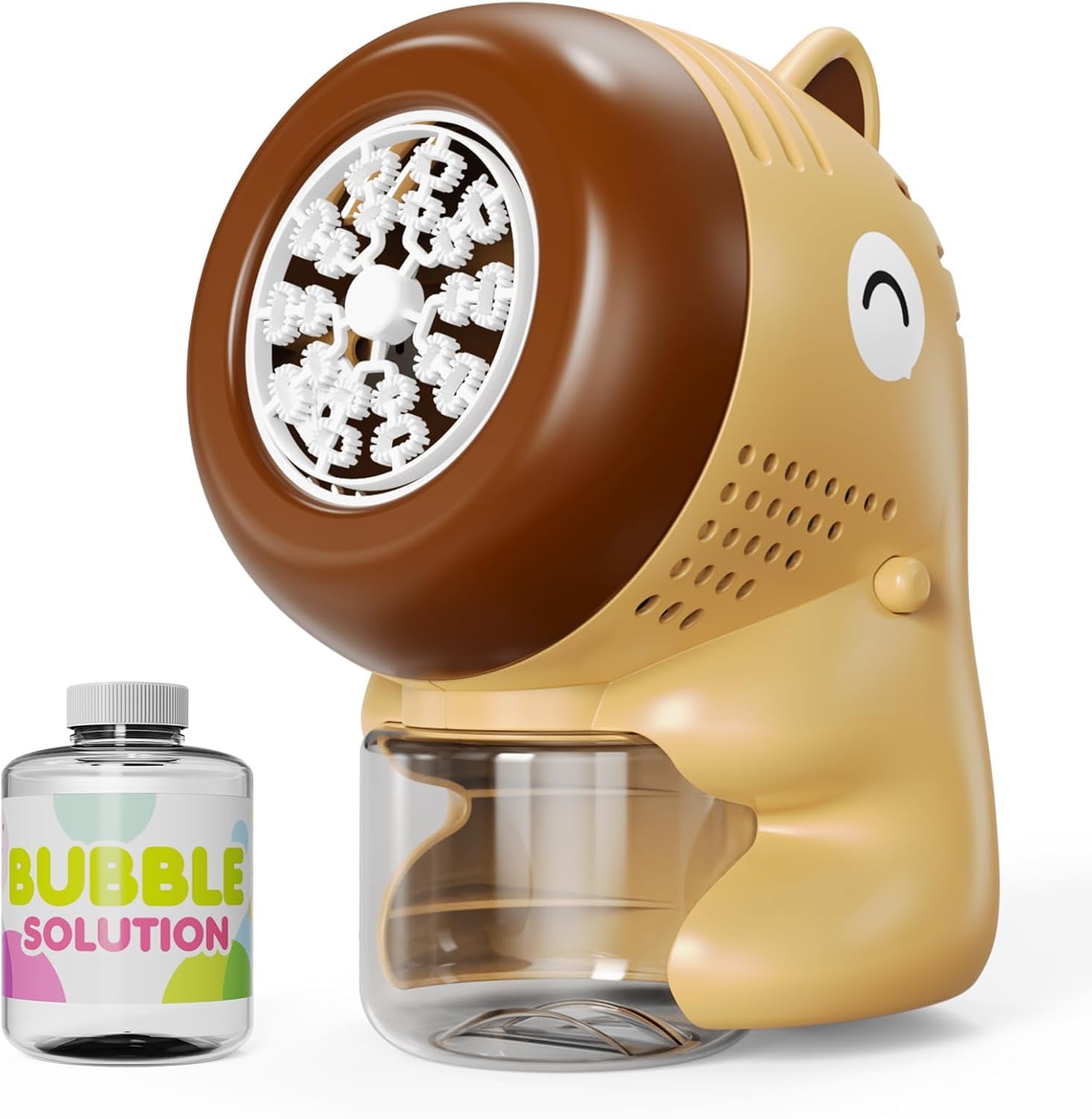 Photo 1 of PANACARE Capybara Bubble Machine, Automatic Bubble Toy for Kids 10000+ Bubbles/Minute with Bubble Liquid/20 Bubble Holes, Suitable for Wedding/Birthday/Party, Gift for Boys and Girls (Brown)