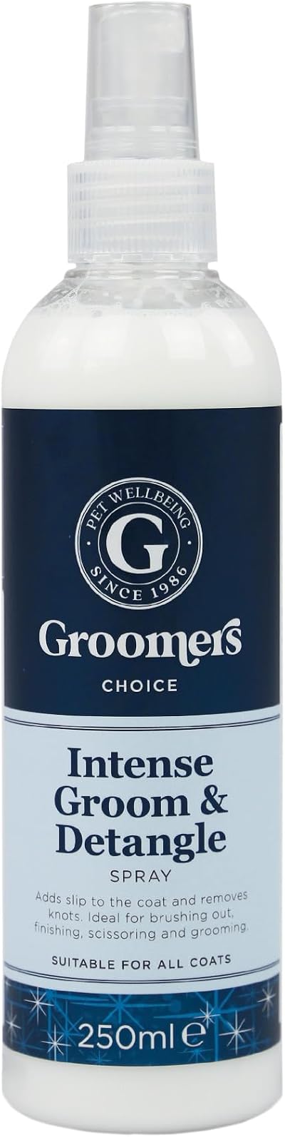 Groomers Performance Intensive Detangle Spray 250ml for Dogs