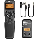 Remote Shutter Release Compatible for Nikon, Wireless Shutter Release Timer Remote Control Pixel TW-283 DC0/DC2 Compatible for Nikon D5200 D5300 D7100 D850 D800 D750 D610