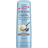 Jergens Wet Skin Body Moisturizer with Shea Butter Oil, Pure Shea Butter In Shower Bod Lotion, Moisturizer for Dry Skin, Fast-Absorbing, Non-Sticky, Dermatologist Tested, 10 Oz