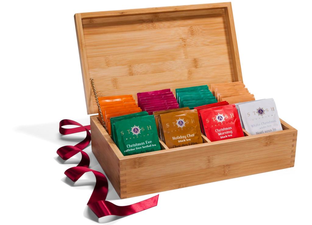 Stash Tea Gold Leaf Holiday Flavors Gift Box Gourmet Tea