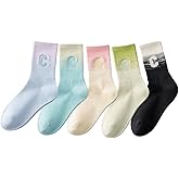 Tilowei Women Mood Socks 5 Pack - Weekly Daily Vibe Socks (Monday-Friday) | Vibrant Cozy Socks